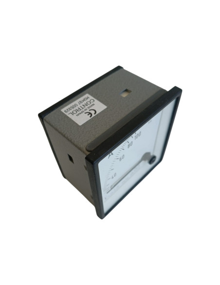 Amperometro ec4v 100//5a analog  72x72mm